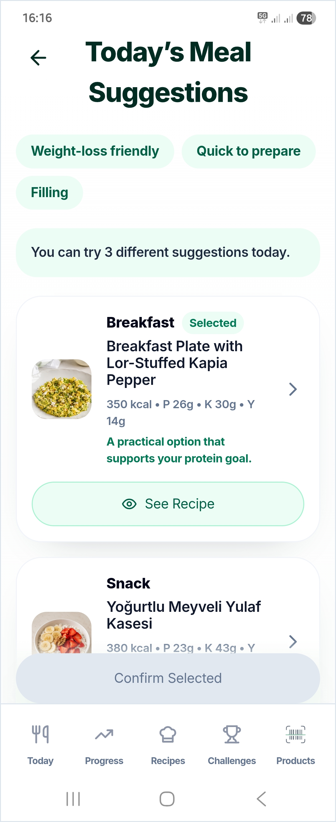 Meal ideas