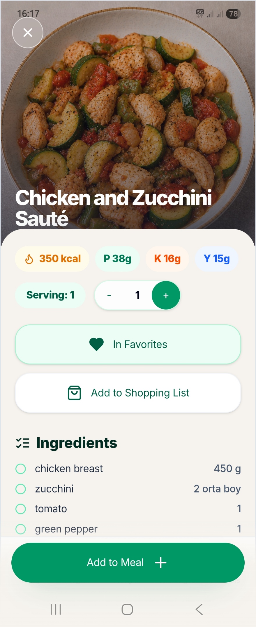 Find meals that match your routine